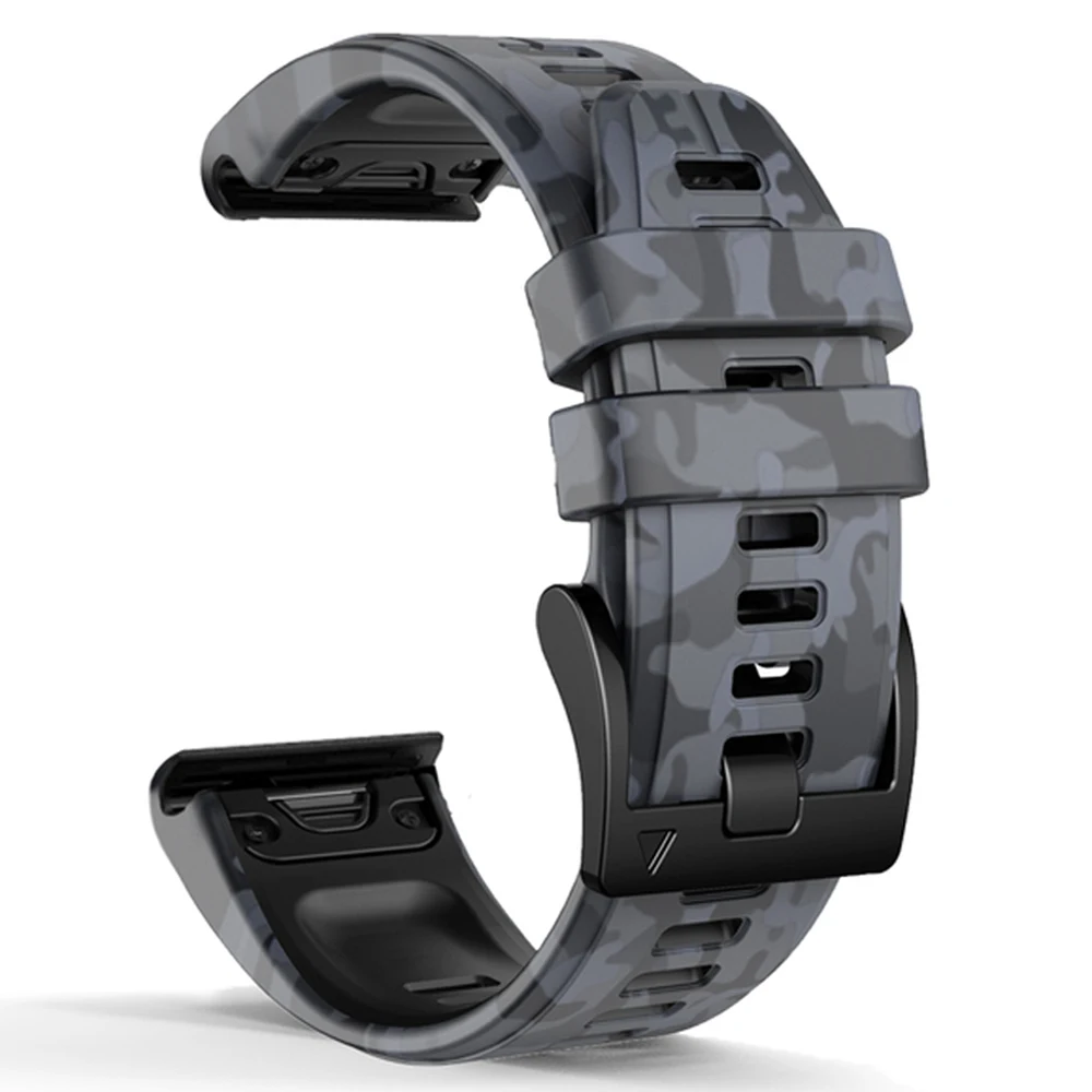 26 22 مللي متر سيليكون مربط الساعة حزام للغارمين فينيكس 7X 7 6X 6Pro 5 5X زائد النسب Mk2 D2 سريعة الإصدار سوار ساعة ذكية التبعي