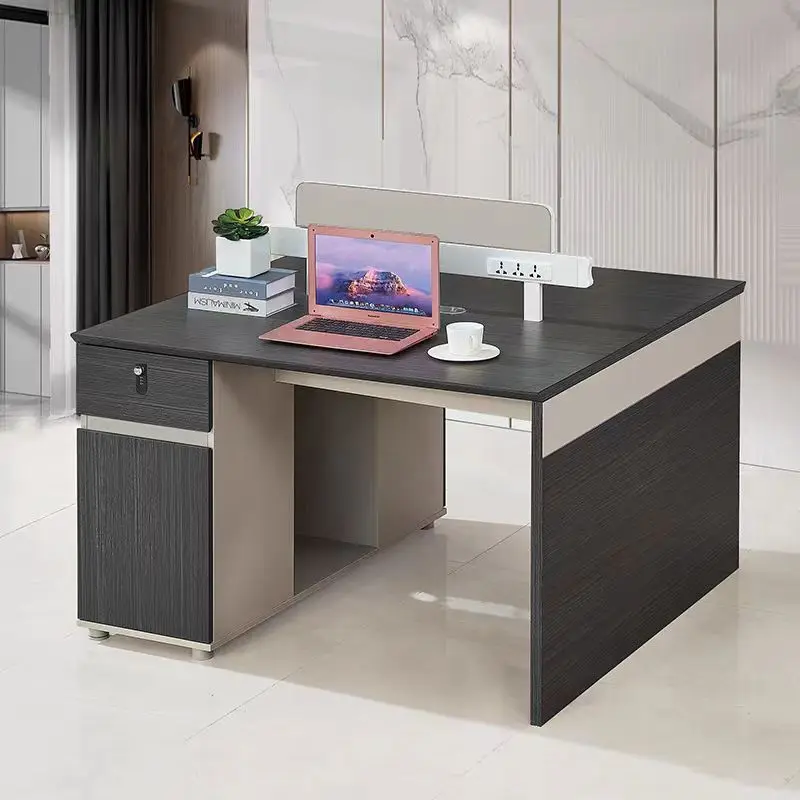 

Modern Simple Clerk Desk Double Quad Office Screen Card Seat Workstation