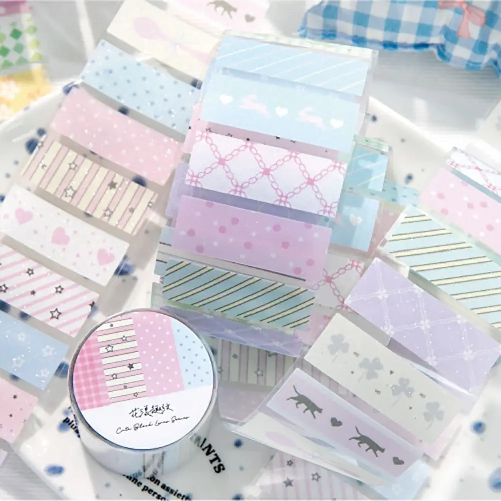 Creative Die-Cut Label Stickers Handwritten Colorful Name Sticker Back Adhesive Index Tag Stickers