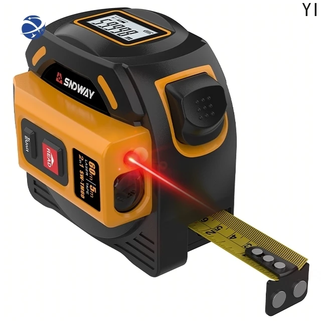 YYHC sndway promotional tape measures laser distance meter 5m steel tapes construction hardware electric measuring tools