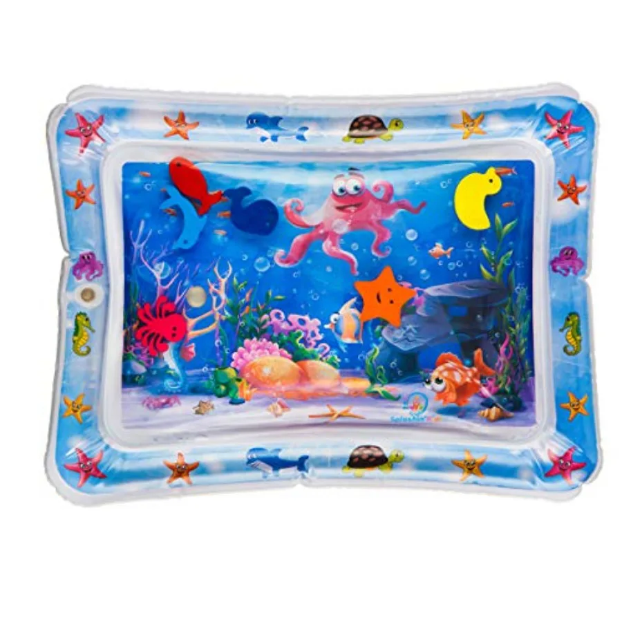 Splashin'kids Inflatable Tummy time Premium Water mat Infants and Toddlers is the Perfect Fun time Play Activity Center Your Ba