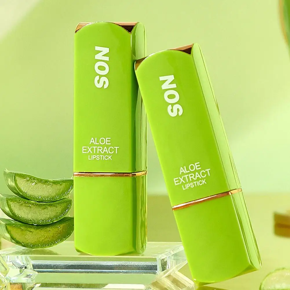 Aloe Vera Color-Changing Lipstick Long-Lasting, Moisturizing, Lip Care Fade-Resistant Nourishing Balm, Lip Temperature-Acti K4E0