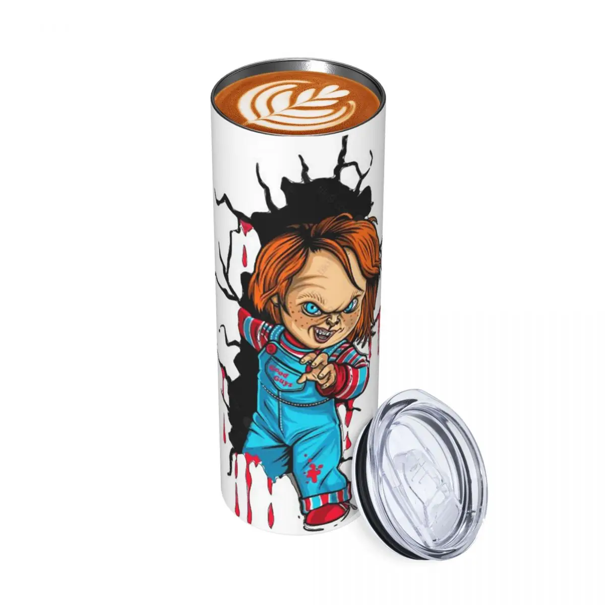 Bride Of Chucky Horror Film Movie Stainless Steel Tumbler Vacuum Insulated Mug Thermal Cold Cups Straw With Lid 20oz