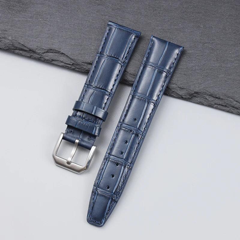 Genuine Leather Watch Band for IWC Portugal Portofino Pilot Mark 18 Little Prince Soft Comfortable Men Watch Strap20mm Wristband