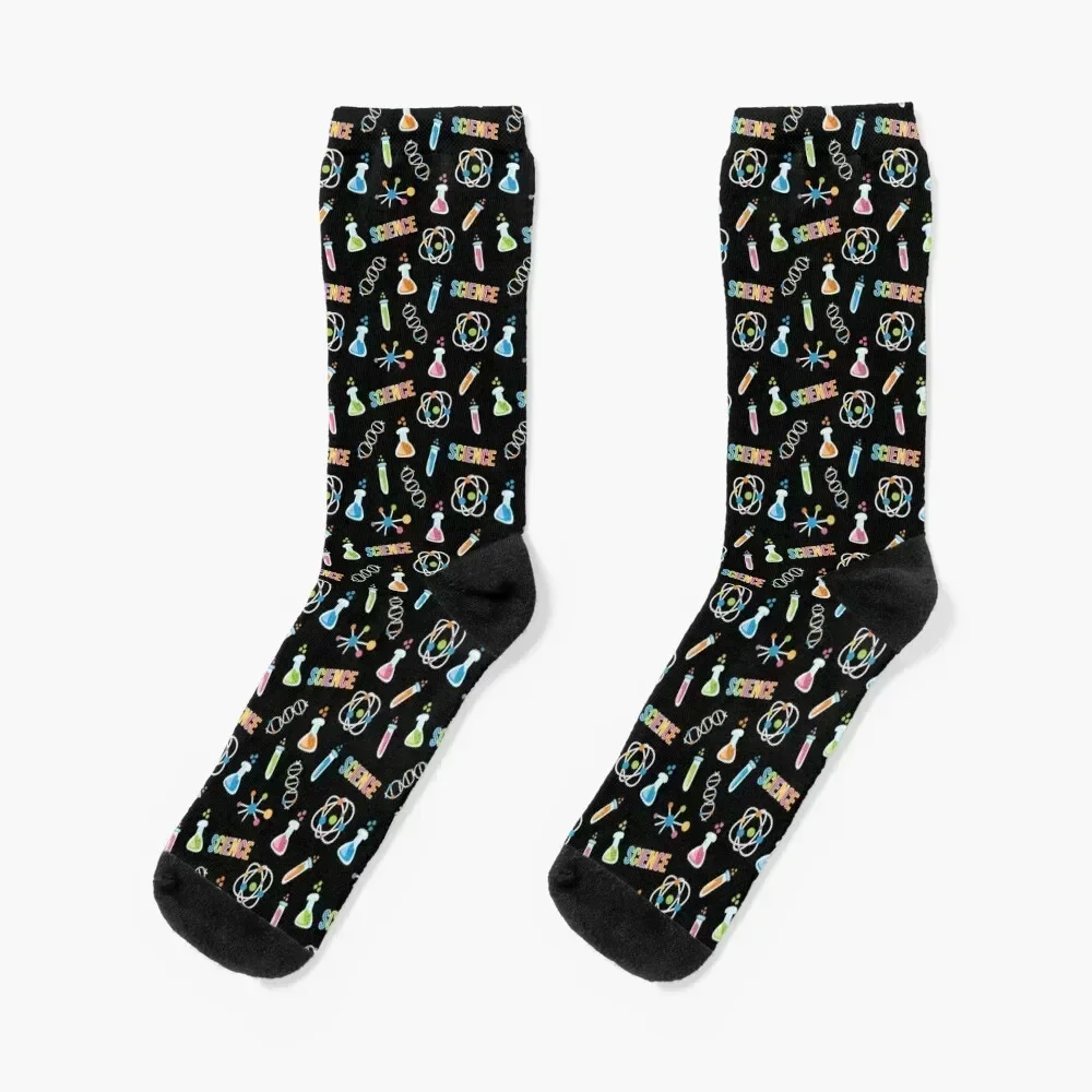 

Science lover colorful pattern Socks Men's heated snow Crossfit Socks For Women Men's