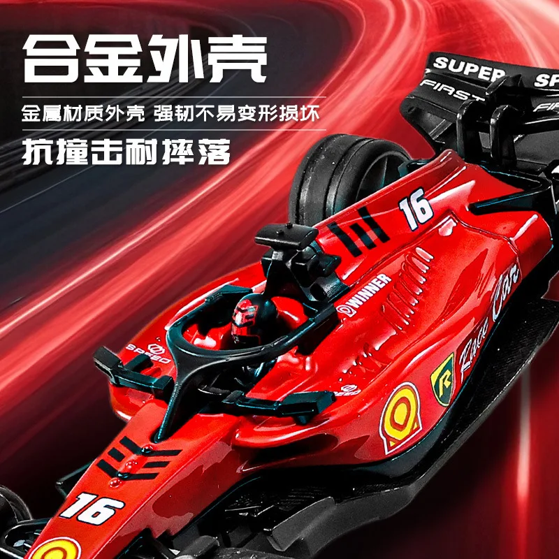 新しい1:64ミニ合金カーモデル、調整可能な照明付き、レーシングカーとリモコンカー、子供向け。