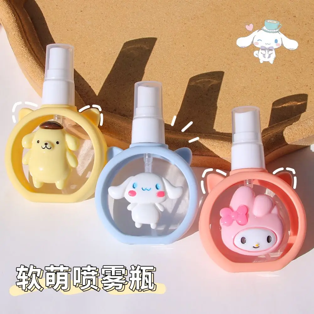 Cute Cinnamoroll Spray Bottle Sanrio My Melody Pompompurin Separate Plastic Bottles Girl Heart Cute Cartoon Portable Bottle Toys