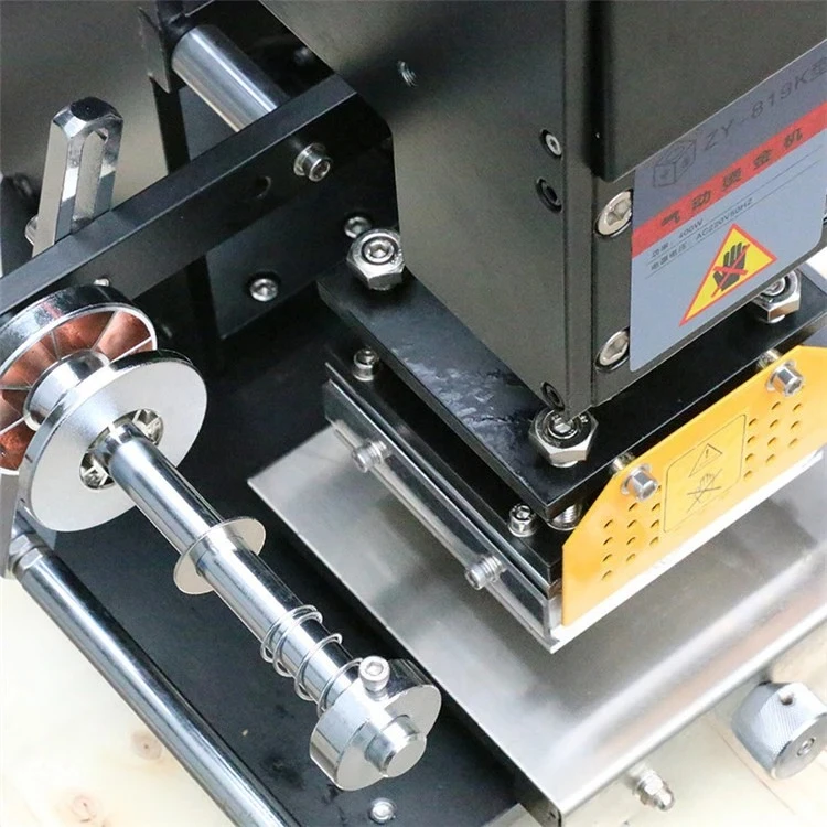 Pneumatic Hot Foil Stamping Machine Leather LOGO Printer Pressure Words Machine Name Card Stamping Machine