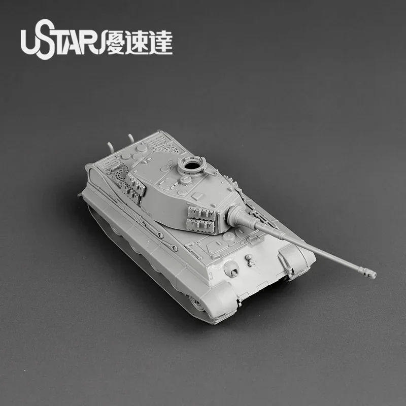 Ustar UA60011 Assembly Tank Model 1/144 Scale Tiger King Series Henschel Tiger King Static Model for Military Model Hobby DIY