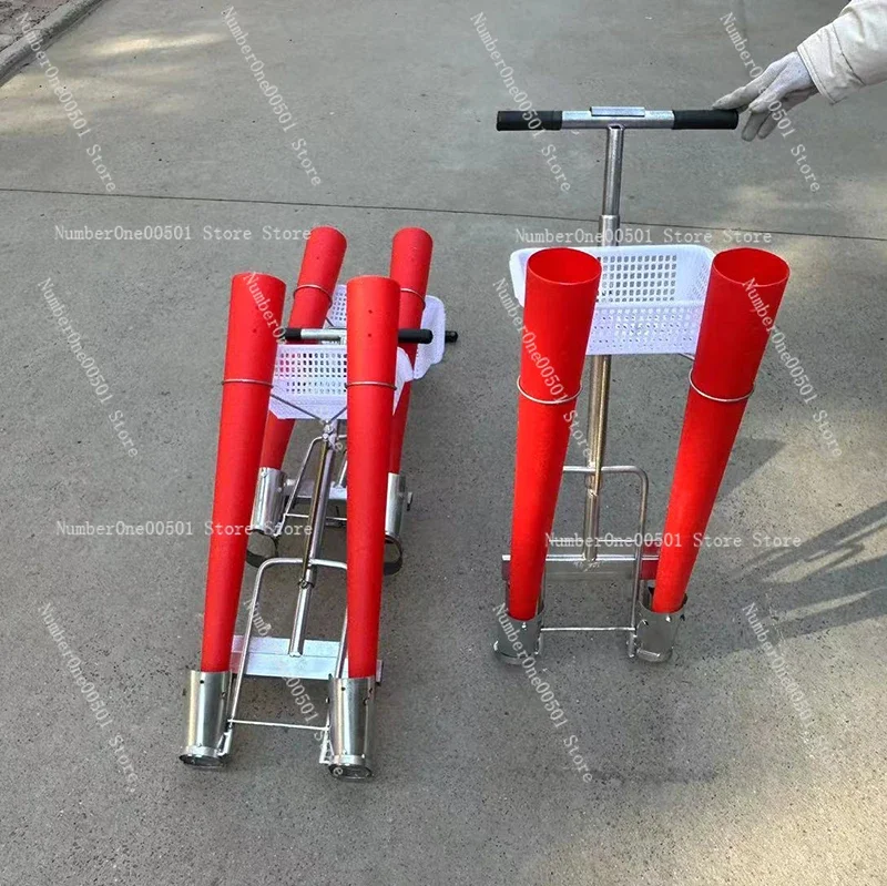 Double row pepper seedling planter, seedling transplanter, vegetable planting tools, tomato tomato eggplant planting artifact