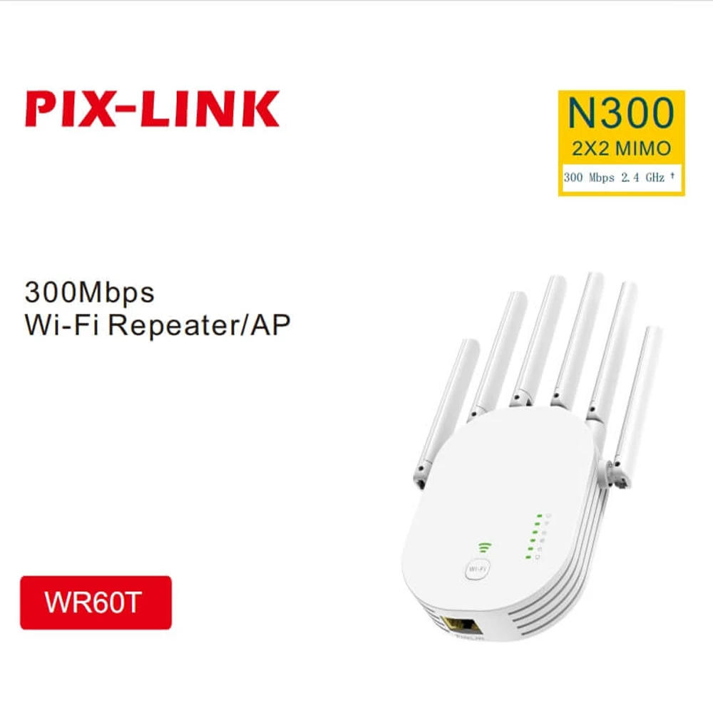 PIX-LINK WR60T WiFi Repeater 1200Mbps Router WiFi ExtenderWi-Fi Range Extender 2.4G Wi-Fi Signal Booster Long Range Network