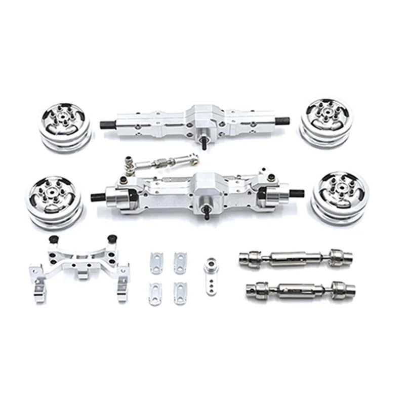 Excelente para WPL C74 1/10 piezas de repuesto de coche teledirigido eje de actualización de Metal asiento Servo eje de transmisión de cubo de rueda