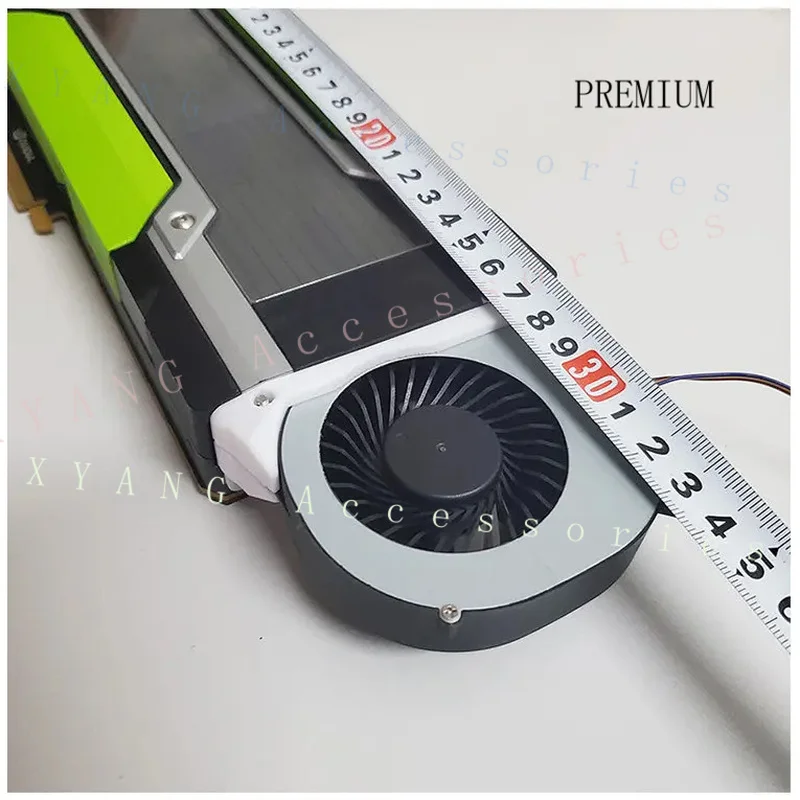 N+ 8cm 4-Pin PWM Adjustable Speed Cooling Fan, Compatible with for Tesla P100/P40/M40/V100 Graphics Cards