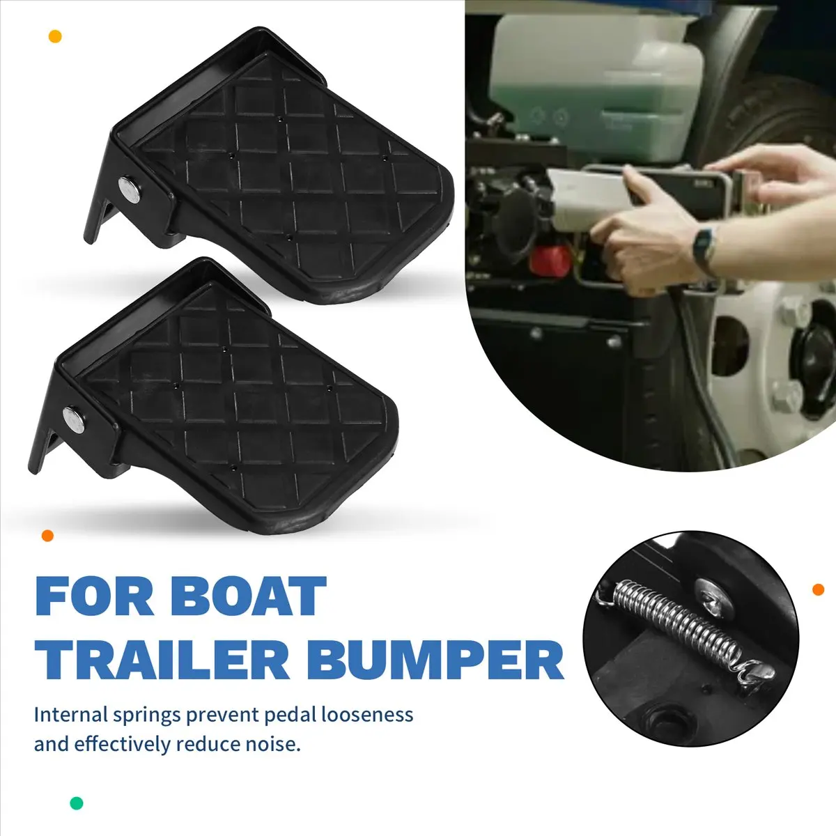 A120Z 2PCS Folding Truck Bed Step Anti-Slip for Boat Trailer Bumper Pickup Truck Ladder Campers RV Exterior Parts Reliable Quali