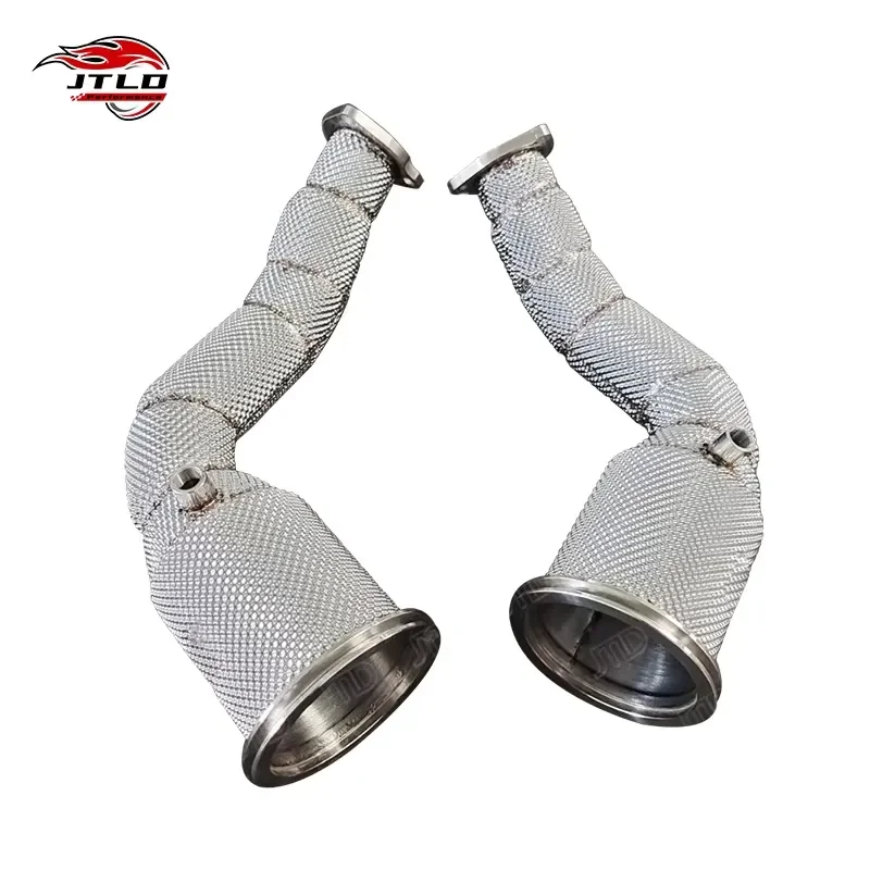 For 2019+ Audi RS6/RS7 C8 4.0T Performance Downpipe - High Flow Design with Heat Shield Layer
