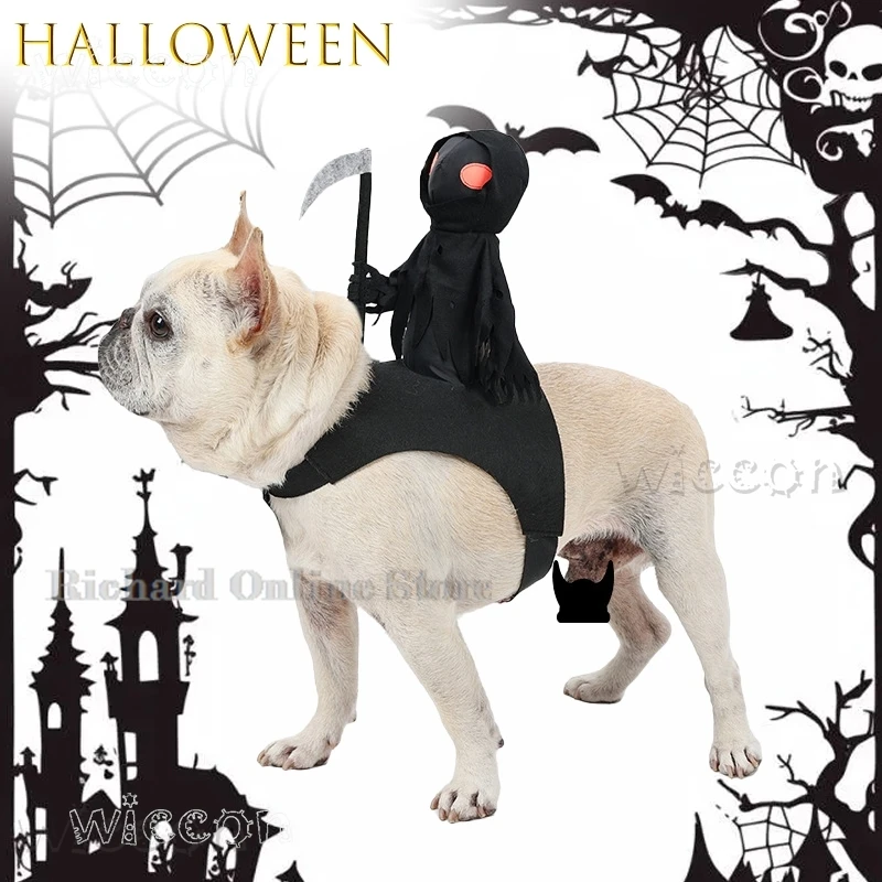 disfraz-ハロウィン-adark-harvest-knight-犬-アニメ-コスプレ-ペット-ライディング衣装-服-コスチューム-mujer-nina