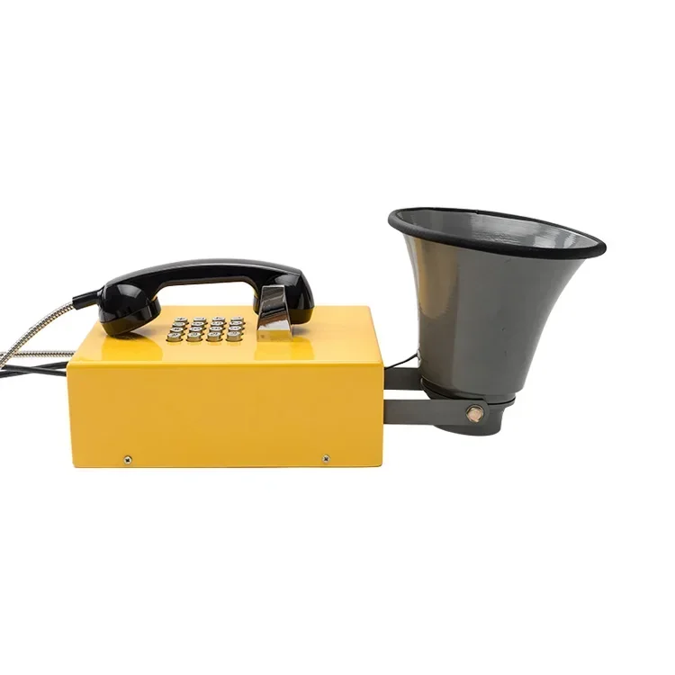 Industrial special telephone public wall-mounted fixed blow-proof IP65 waterproof telephone with horn speaker