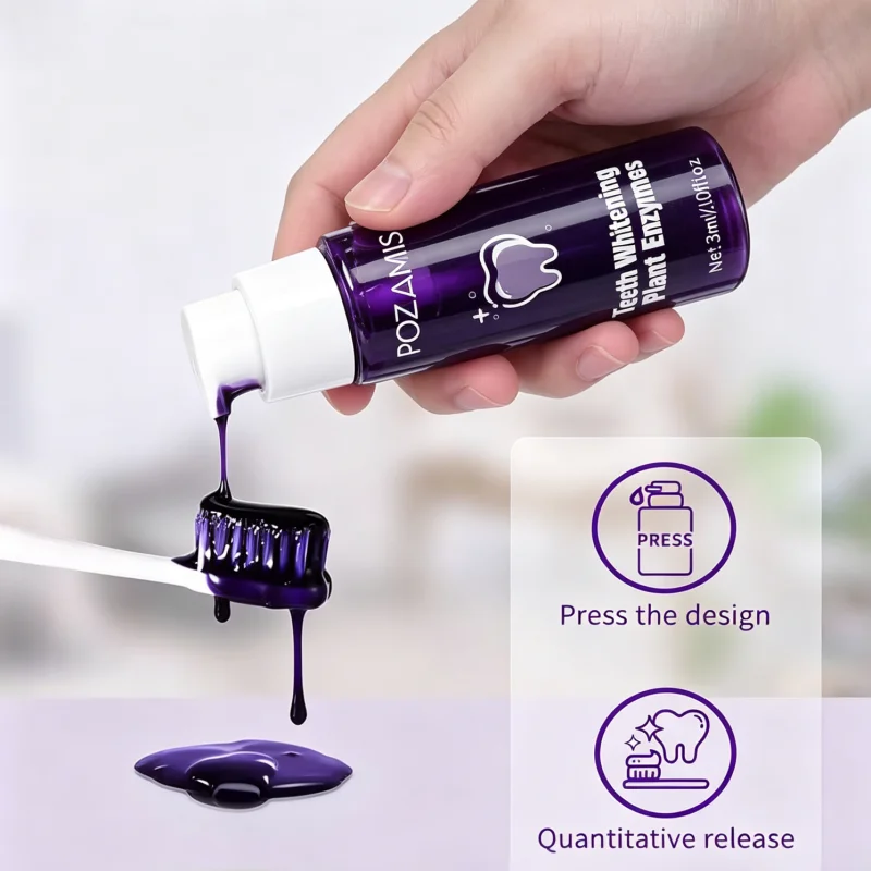 Cool Light Purple Press-Type Toothpaste-Enamel Repair, New Formula, Mint Flavor And Odor Control