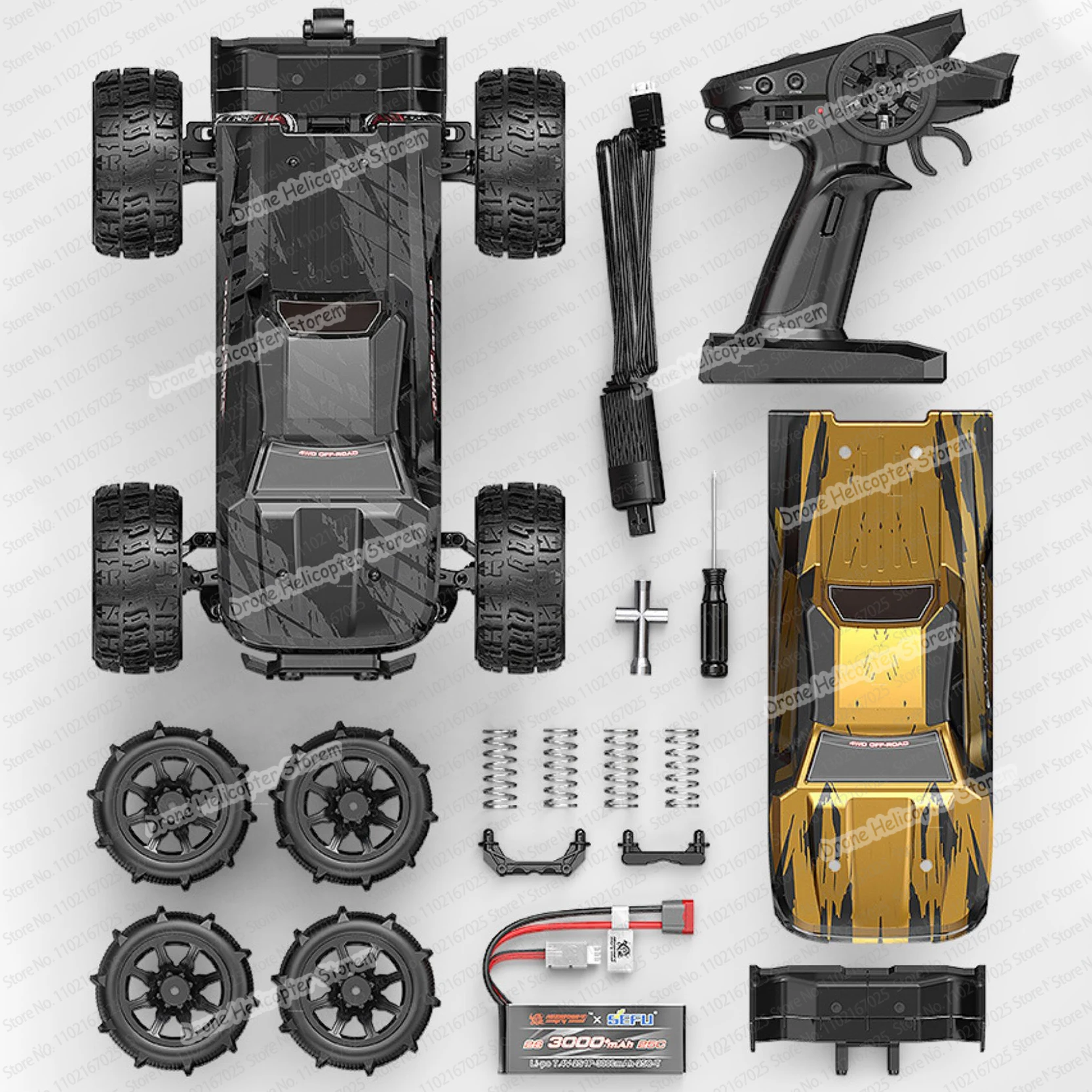 Nowy MJX Hypergo 14210 14209 RC Car Racing Pickup Bezszczotkowy zdalnie sterowany samochód 1/14 Off-Road Drifting High-Speed Truck Toys Model