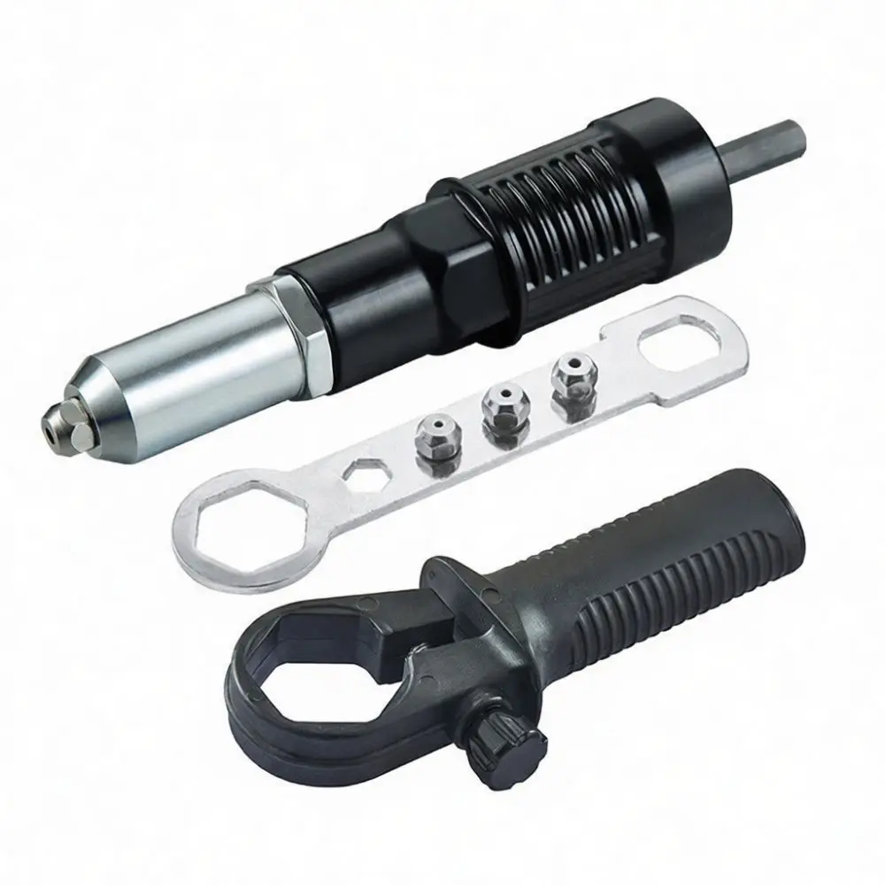 Efficient Rivet Nut Converter For Electric Power Drill Attachment Aluminum Alloy Riveting Tool Essential Hardware Machine Pa