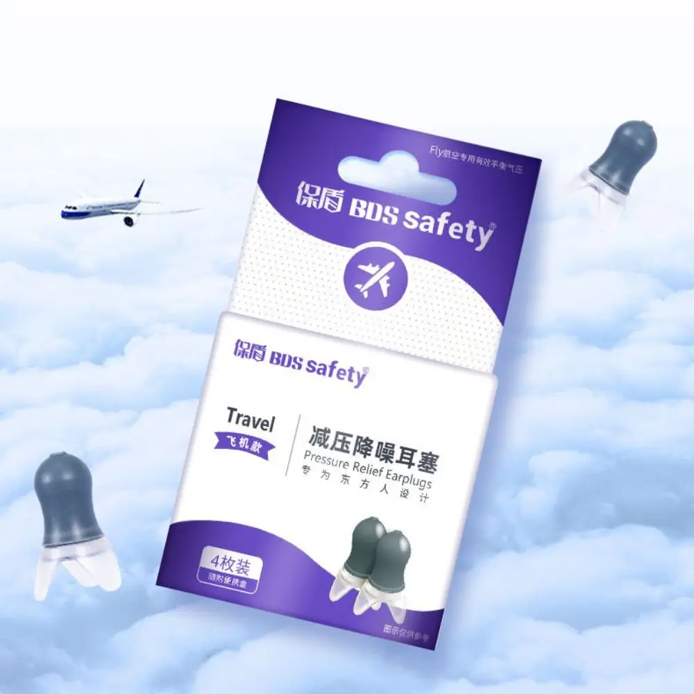 Reusable Pressure Equalization Ear Plugs Multifunction Anti-Tinnitus Flight Ear Plugs Soundproof Noise Reduction Earbuds