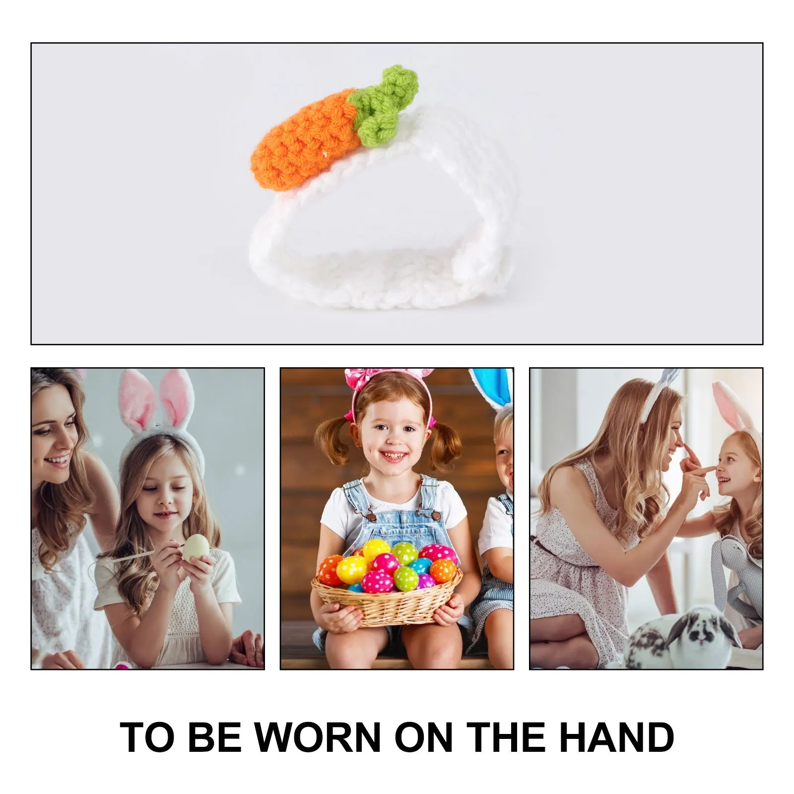 

2pcs Wool Handmade Bright Easter Gift For Kids Woolen Woolen Bracelet Wristbands Couples Bangle Party Accessory