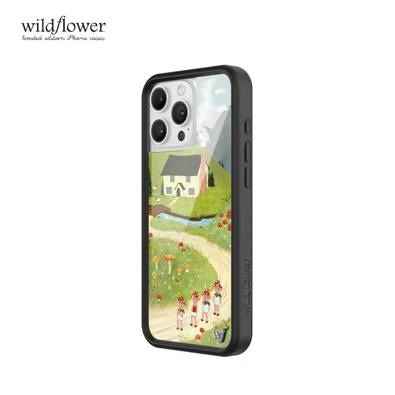 حافظة لهاتف أبل آيفون 12 13 14 15 16 17 Pro Max Plus Air 17pro House Pastoral wf Girl Cover Funda