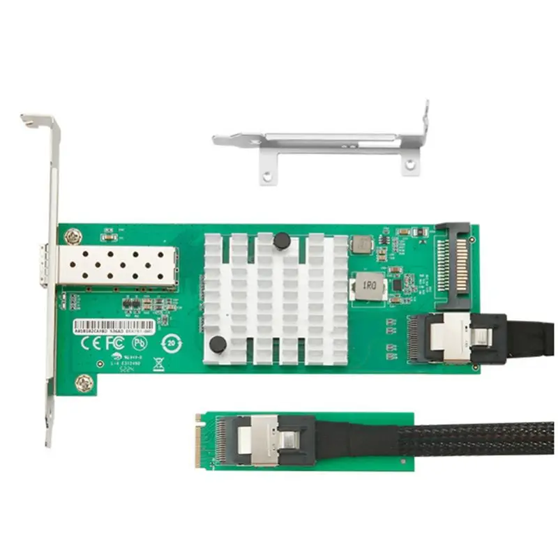 Delicate Texture-M Key10gbe Ethernet Adapter JL82599EN Chip M. 2 To Single Port 10G SFP+ Fiber Optic Network Card X520-DA1