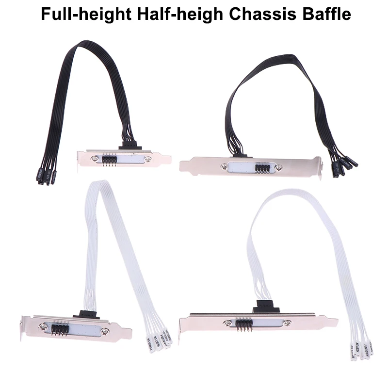 Volledige/halve hoogte Chassis Baffle Positie Externe aan/uit-schakelaar Knop Herstartknop Verlengstuk Voedingskabel Chassis Baffle