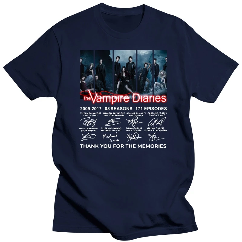 The Vampire Diaries 2009-2017 08 Seasons 171 Episodes Thank You For The Memories T-Shirt