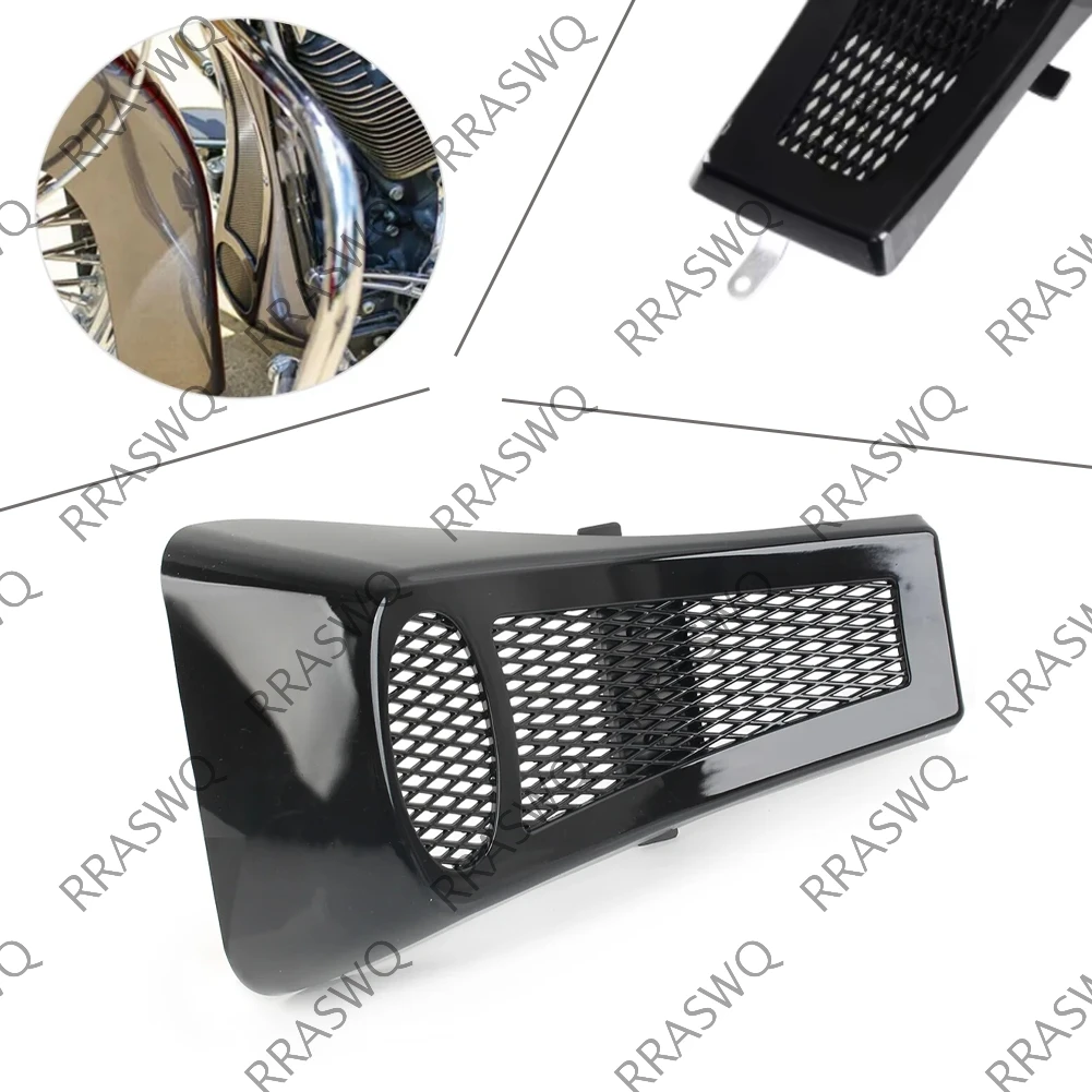 Motorrad Front Lower Kühler Abdeckung Kinn Verkleidung Spoiler Rahmen Abdeckung Für Harley Softail Fatboy 2000-2017