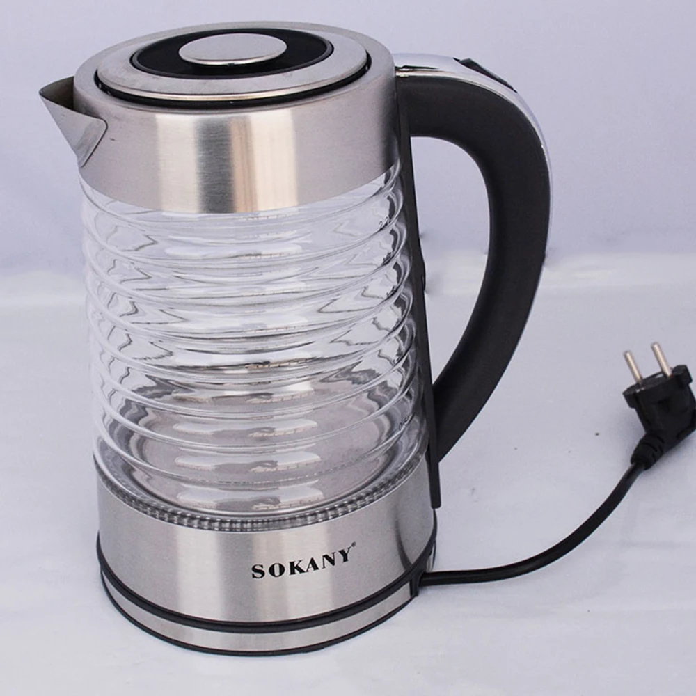 

2.2L Portable Kettle Electric Tea Pot Smart Glass Stainless Steel Coffee Teapot Port Kitchen 220V For Boiling Water AU 전기포트 주전자