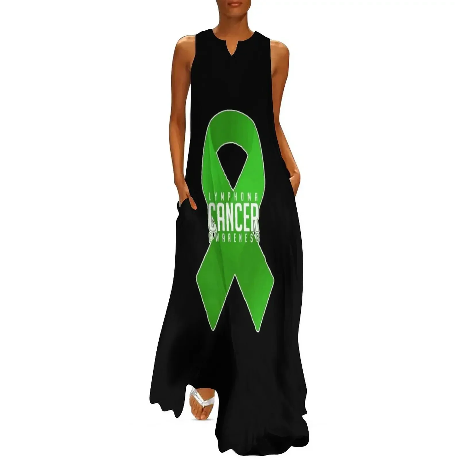

Green Ribbon Lymphoma Cancer Awareness Advocacy Gift Long Dress prom dress 2025 long sleeve dress