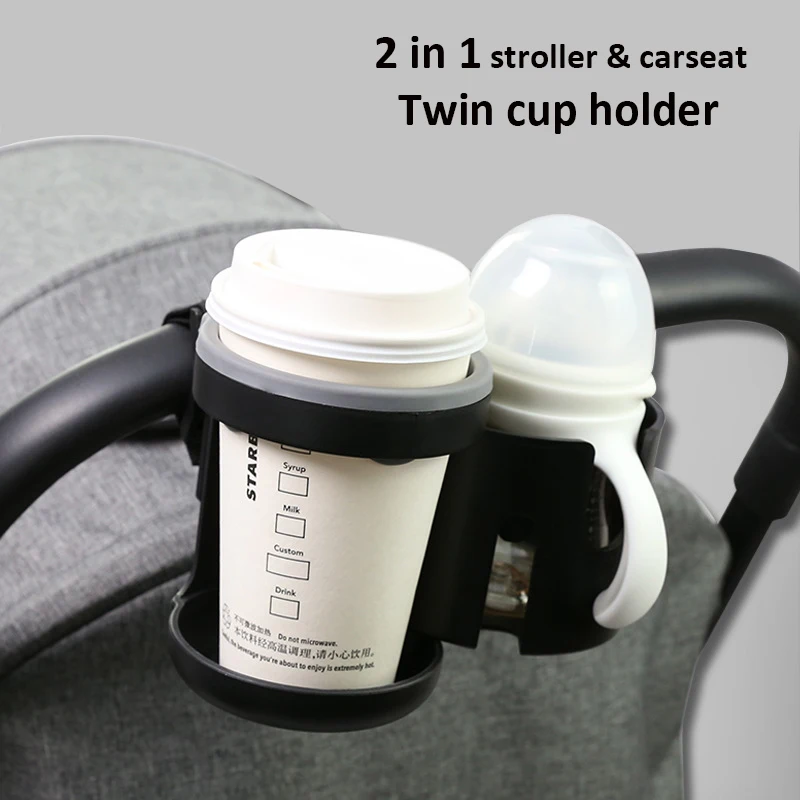 Baby Stroller Accessories coffee Cup Holder universal tricycle pram Water Bottle mobile phone and drink holder wheelchair cart