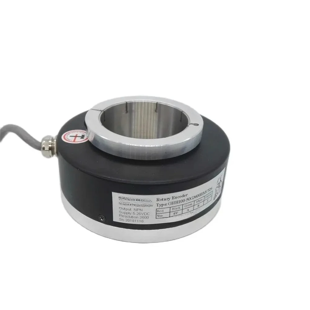50mm Hollow Shaft Rotary Encoder GHH100 Optical Sensor CE for Motor Speed