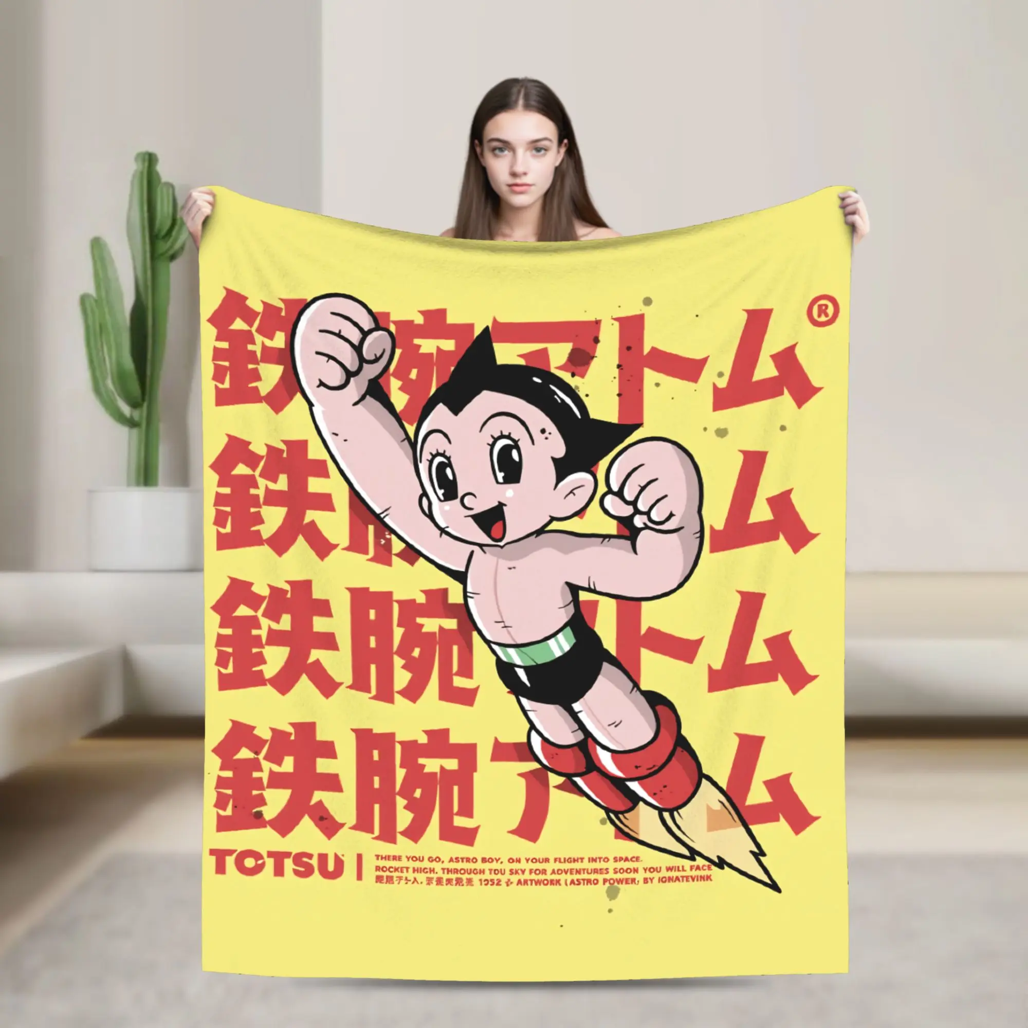 Manta de franela Astro Boy Astroboy Manga, ropa de cama cálida para sofá, silla, viaje, oficina, novedad, colcha, funda para sofá cama