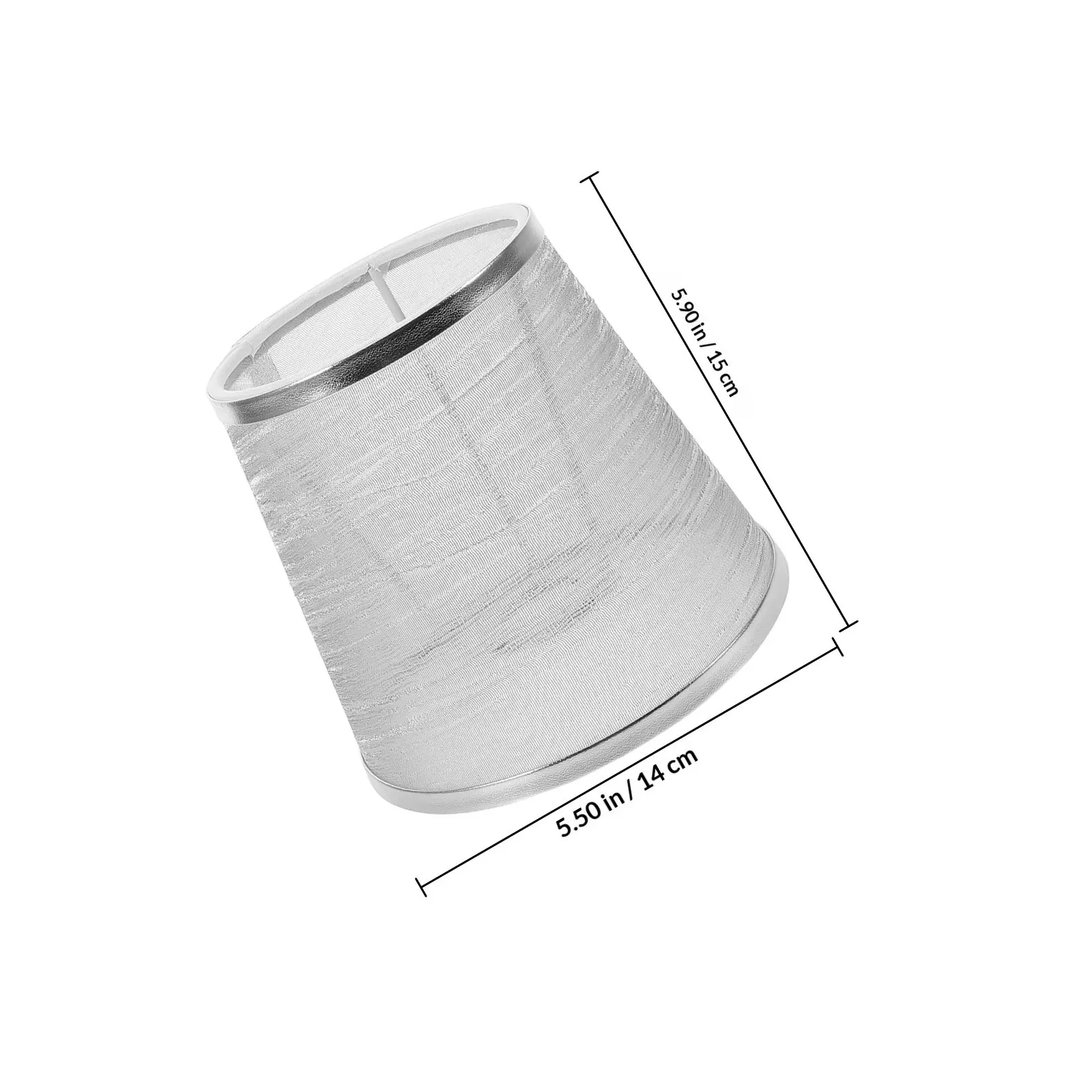 Transparent Lampshade Lamp Shade Replacement 4Cm Diameter Clip on Detachable Small Lamp Shade for E27 Bulb Living Room Bedroom