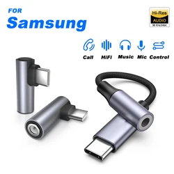 USB C naar 3,5 mm Audio Adapter Type C naar Hoofdtelefoon Extra Jack 24bit/96 kHz HiFi DAC Kabel Voor Galaxy S23 S23 + Ultra S22 S21 S20