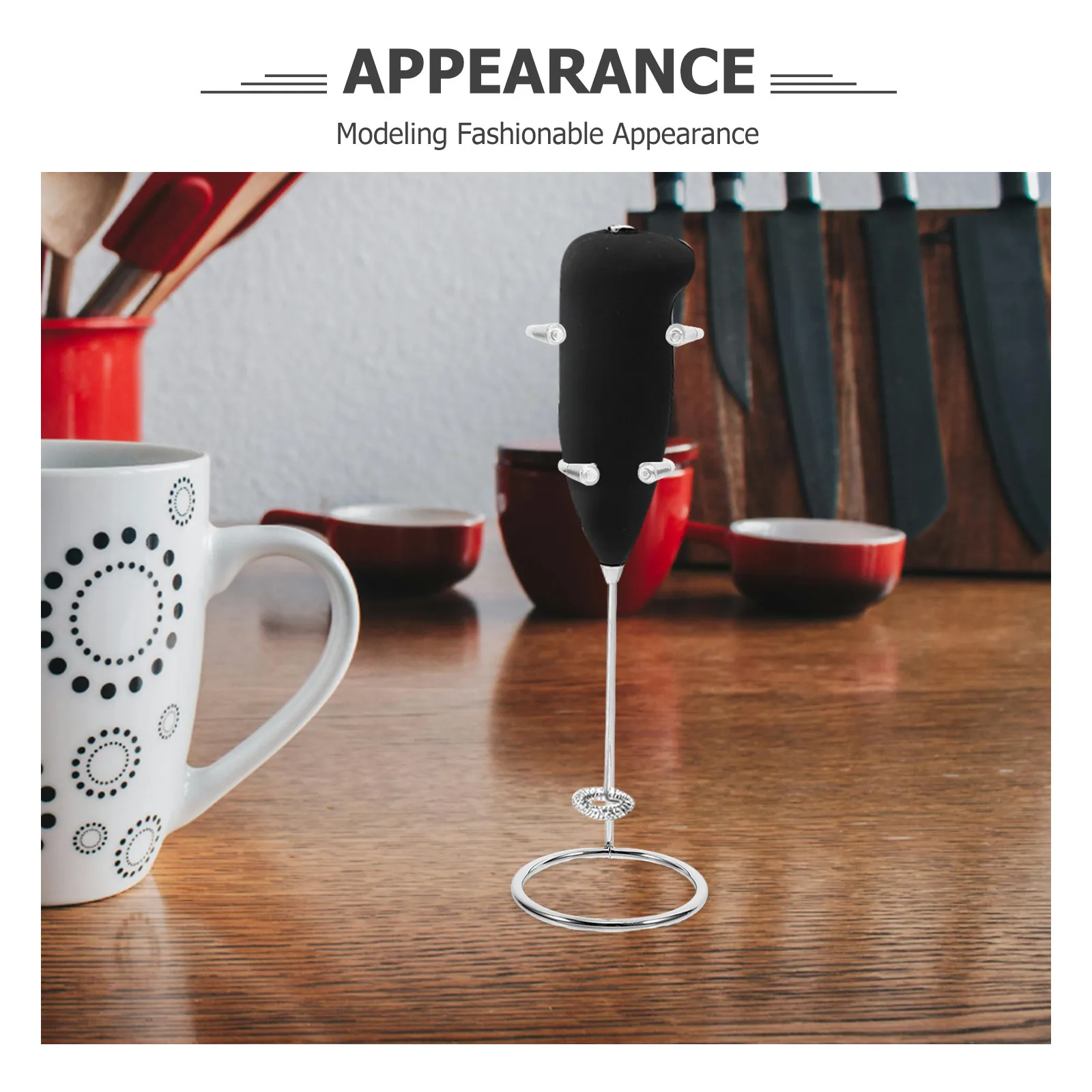 2Pcs Stainless Steel Frother Base Hand Blender Holder Stable Base Multifunctional Whisk Mixer Kitchen Organizer
