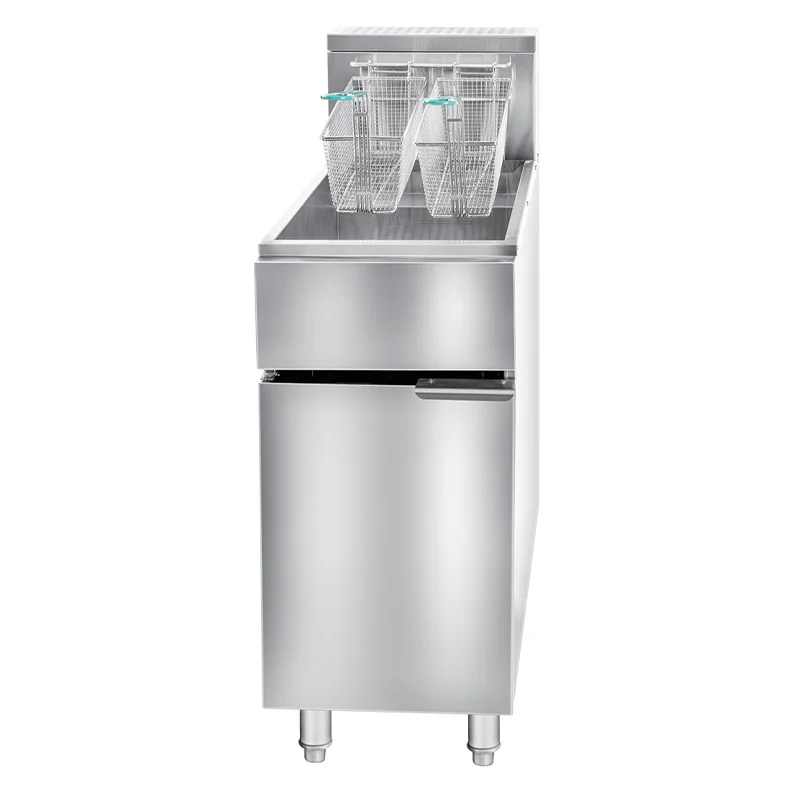 

Heavy Duty Commercial Gas Deep Fryer Large Capacity Fast Food Frying Machine Kitchen Equipment Automatic Oil Filtering System
