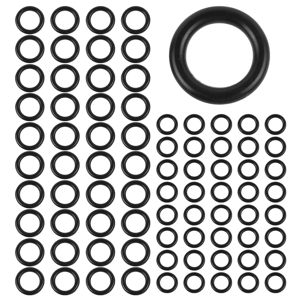 80pcs Rubber O Ring Set Gaskets Seal High Pressure O-Rings Repair Kit 1/4 M22 3/8 Pressure Washer Hose Quick Connect Fittings