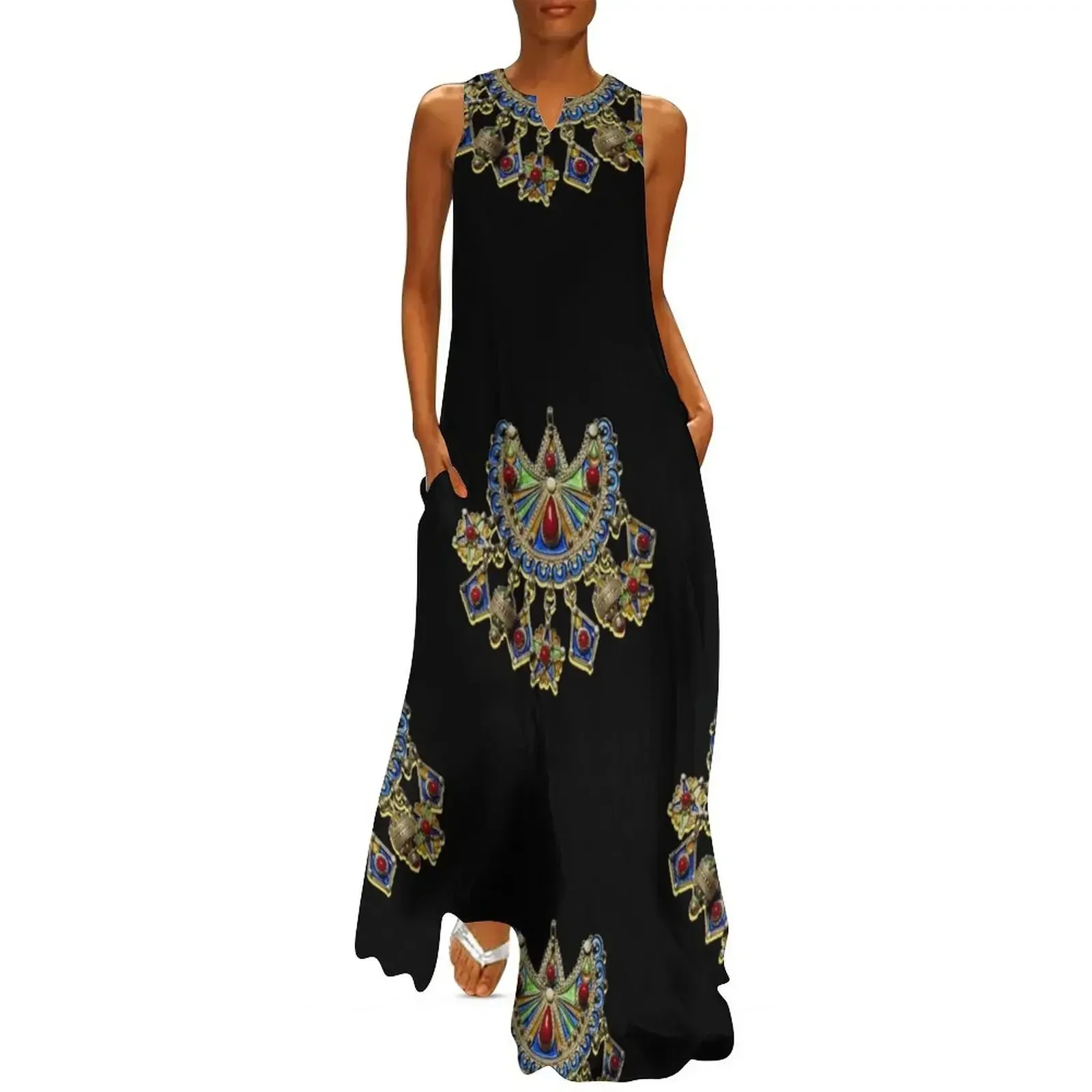 

Kabyle jewelry Long Dress summer dresses women's summer jumpsuit women's clothing trend 2025 Woman dresses Dress