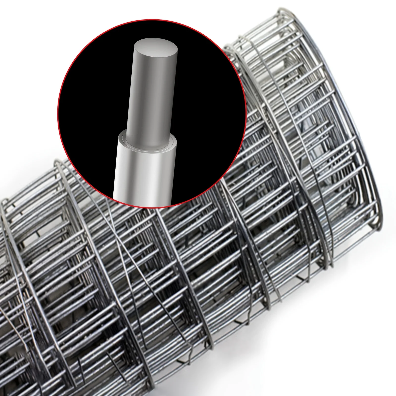 

4 Feet X 50 Feet No. 15 Wire Mesh Fence, Double-coated Galvanized After Welding, for Garden, Poultry Netting, and Tree Protection