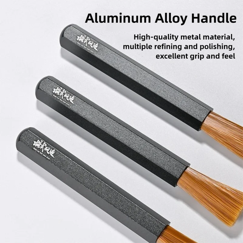 MSWZ Aluminum Alloy Cleaning Brush Plastic Model Cleaning Tool For Model Engraving Gap Assembly Gundam Model Building  Hobby DIY