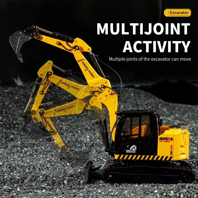 1:50 Mini Excavator, Excavator Truck Toys, Metal Die-cast Engineering Vehicle Model, Heavy Duty Excavator