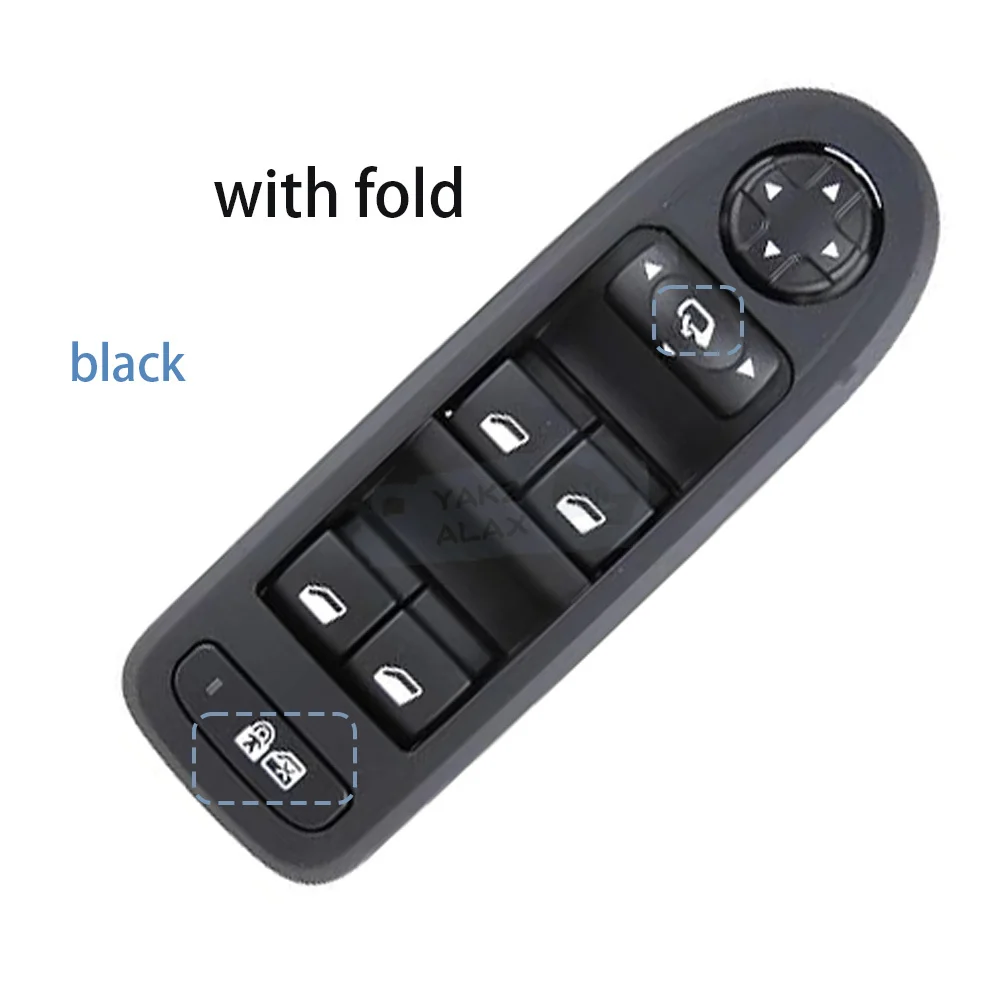 98053458ZE for Peugeot 308 408 508 Citroen C5 Left Master Window Control Switch with Mirror Fold Child Lock Button 20+6+6pins