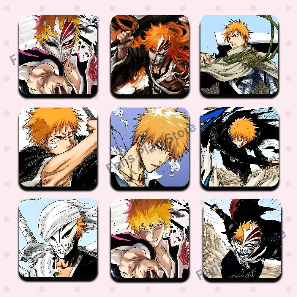 B-Bleach I-Ichigo Kurosaki Cute Cartoon Anime Refrigerator Magnets Soft Magnetic Heat Transfer Refrigerator Magnets Gift
