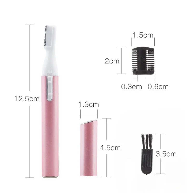 High Quality Practical Electric Face Eyebrow Scissors Hair Trimmer Mini Portable Women Body Shaver Remover Blade Razor For Sale