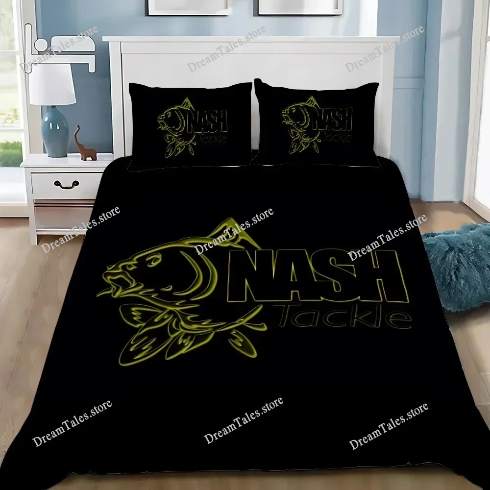 Nash Fishing Logo Bedding Set Duvet Cover 3d Bedding Fashion Design Decoration King Duvet Cover Set Double Bed Set Bedding Sets9