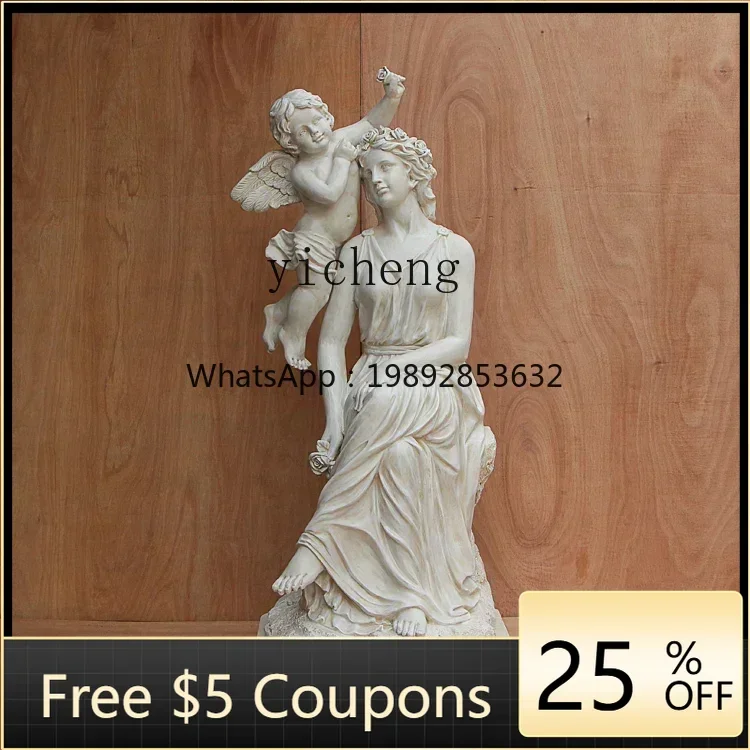 

Goddess Venus Cupid Angel Large Statue Sculpture Ornament living room decoration home decoration accessories
